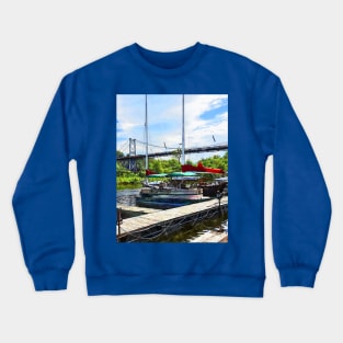 Kingston NY - Bridge Over Rondout Creek Crewneck Sweatshirt